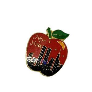 CMI New York Apple Pin – Collectible Lapel Button Hat Décor